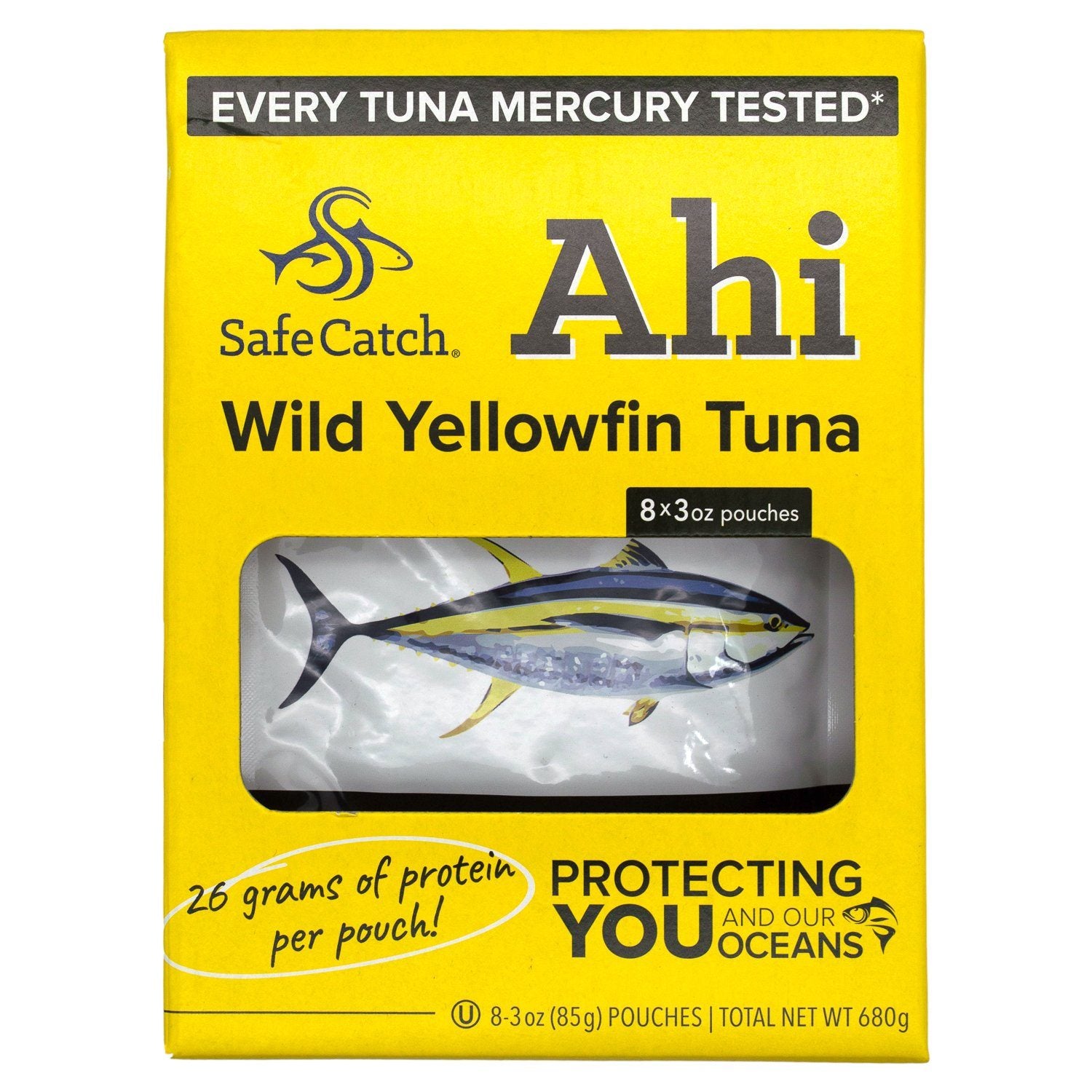 Safe Catch Ahi Wild Yellowfin Tuna Safe Catch 3 Oz-8 Count 