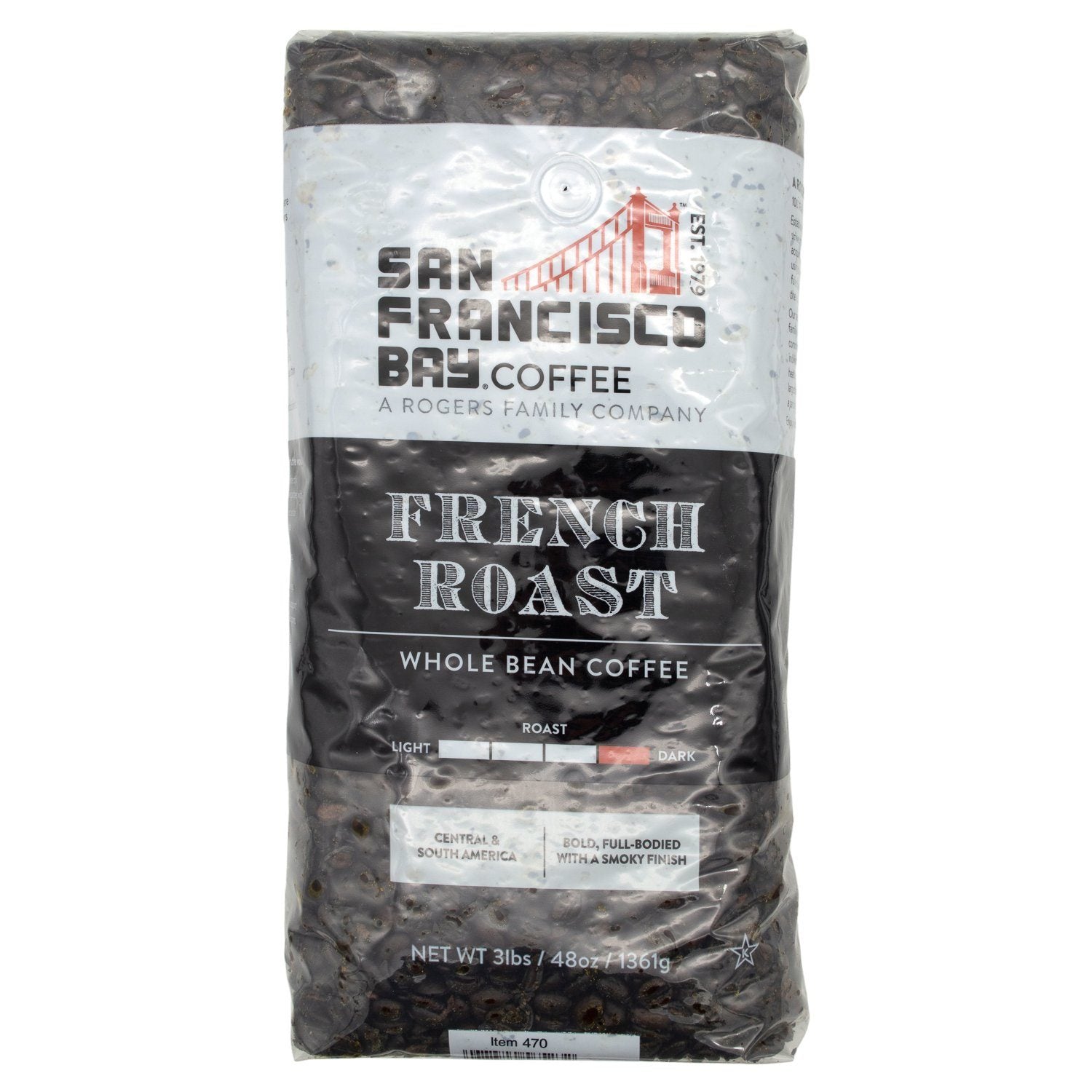 San Francisco Bay Whole Coffee Beans San Francisco Bay French Roast 3 Pound 