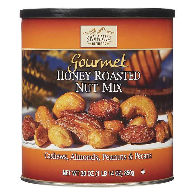 Savanna Orchards Gourmet Nut Mix Savanna Orchards Honey Roasted 30 Ounce 