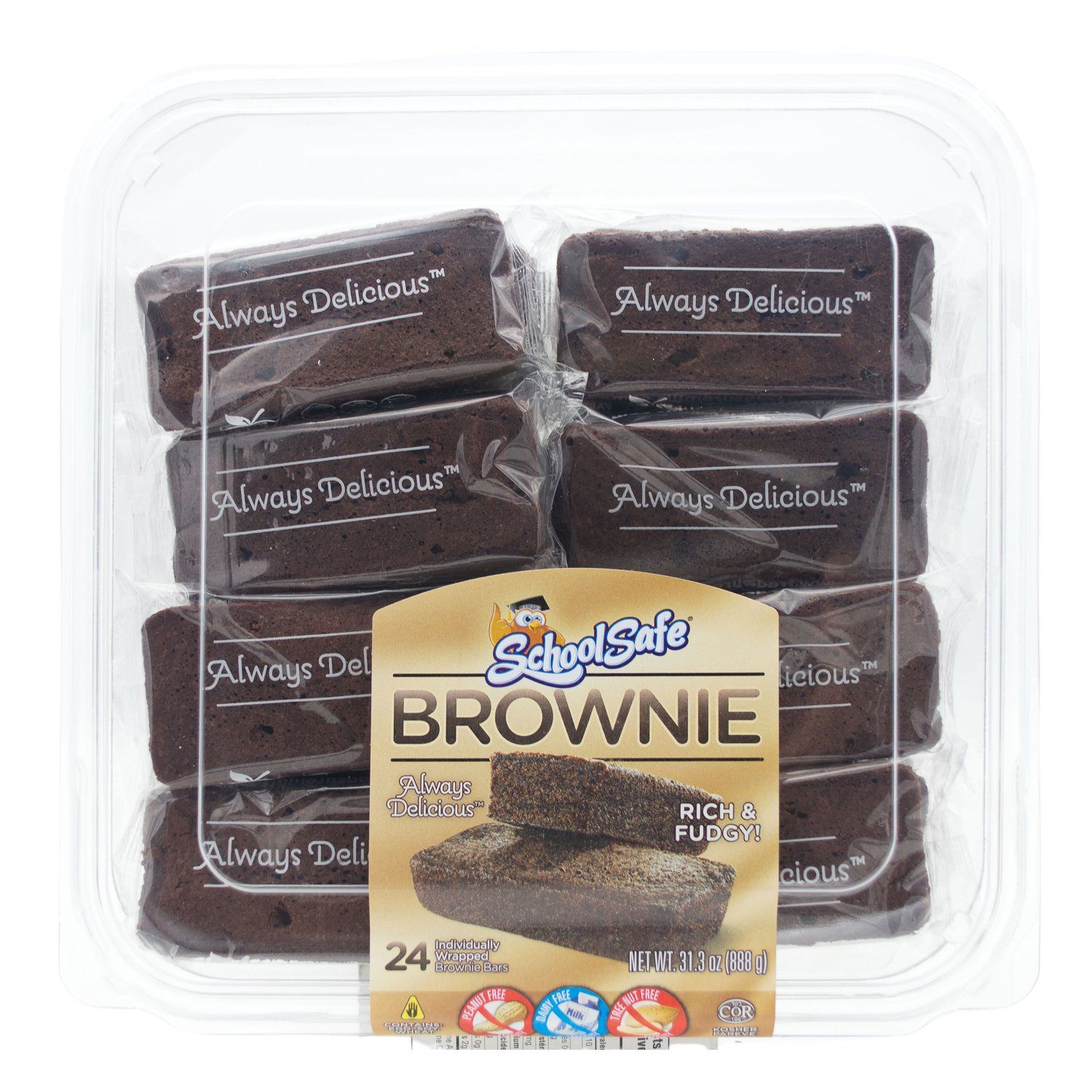 School Safe Brownie Bars School Safe 31.3 Ounce 