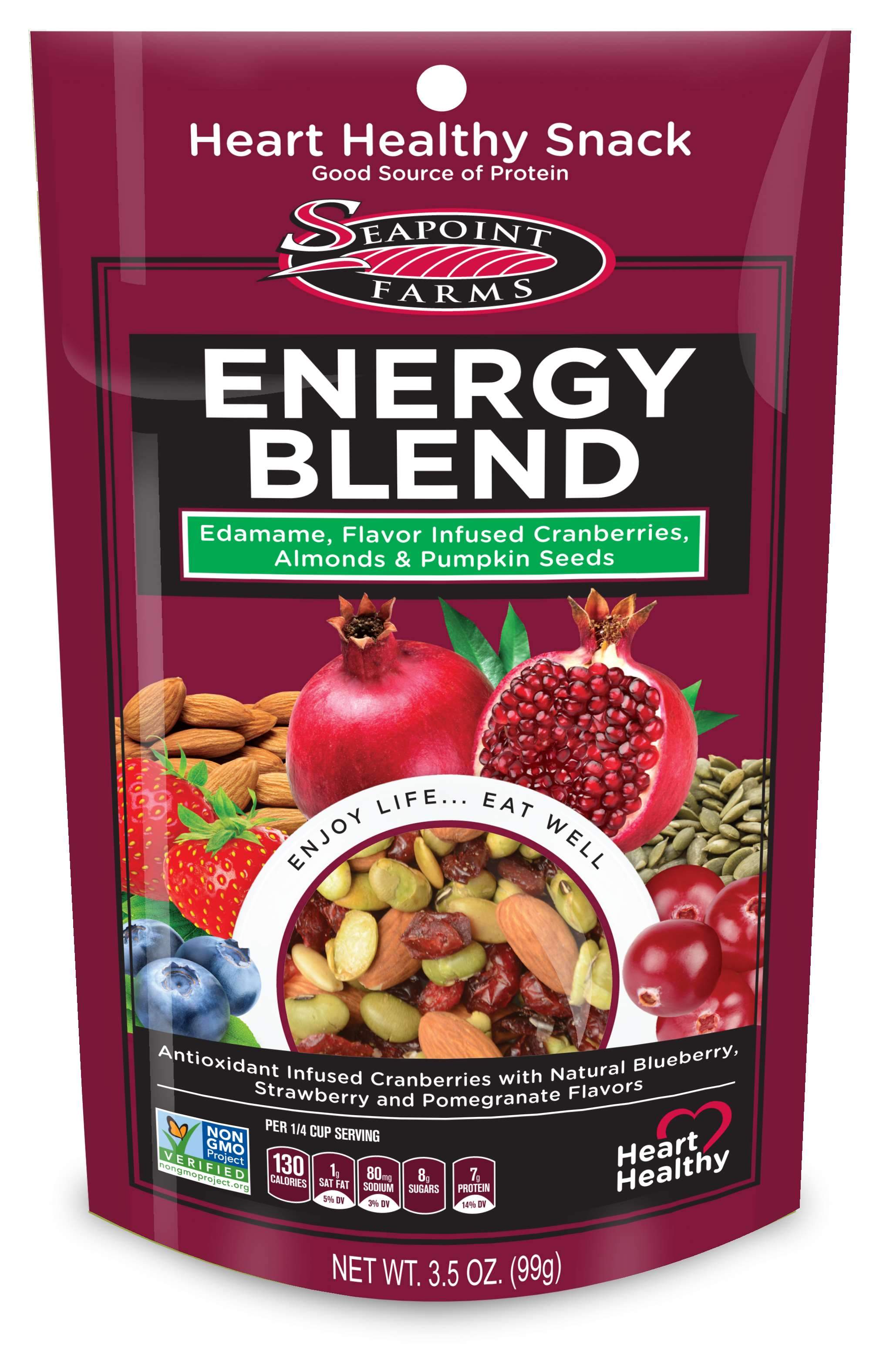 Seapoint Farms Dry Roasted Edamame Seapoint Farms Energy Blend 3.5 Ounce 