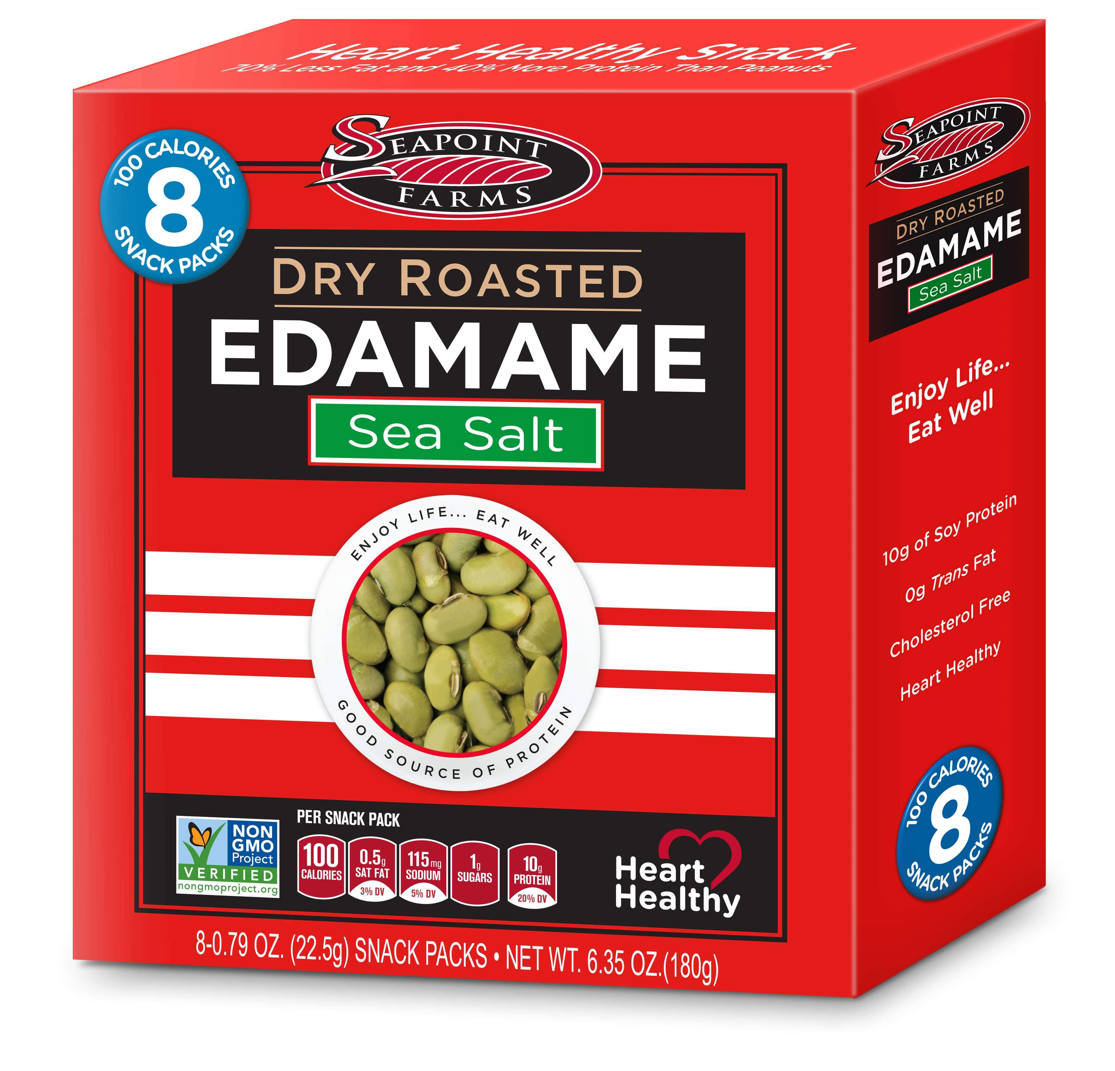Seapoint Farms Dry Roasted Edamame Seapoint Farms Sea Salt 0.79 Oz-8 Count 