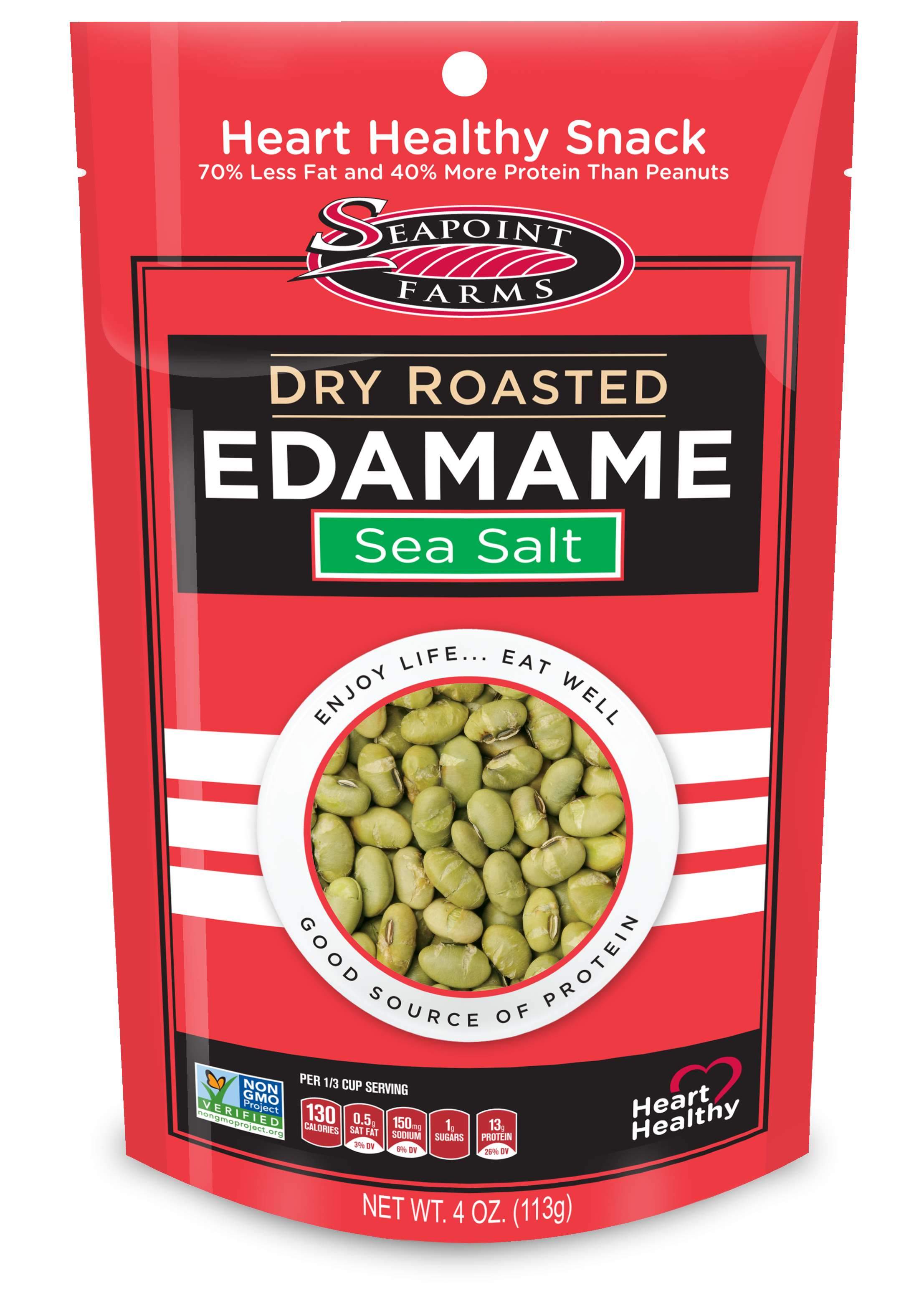 Seapoint Farms Dry Roasted Edamame Seapoint Farms Sea Salt 4 Ounce 