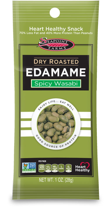 Seapoint Farms Dry Roasted Edamame Seapoint Farms Wasabi 1 Ounce 
