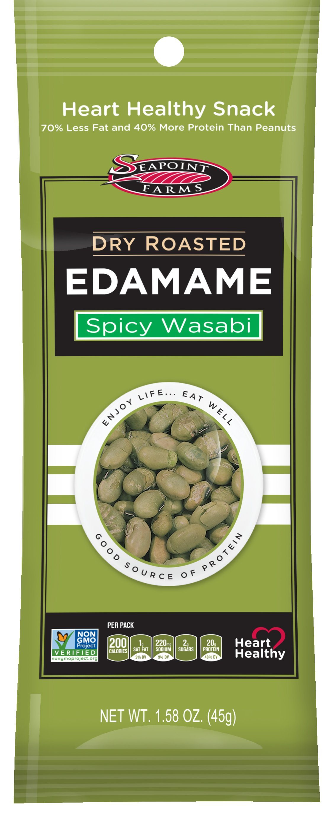 Seapoint Farms Dry Roasted Edamame Seapoint Farms Wasabi 1.58 Ounce 