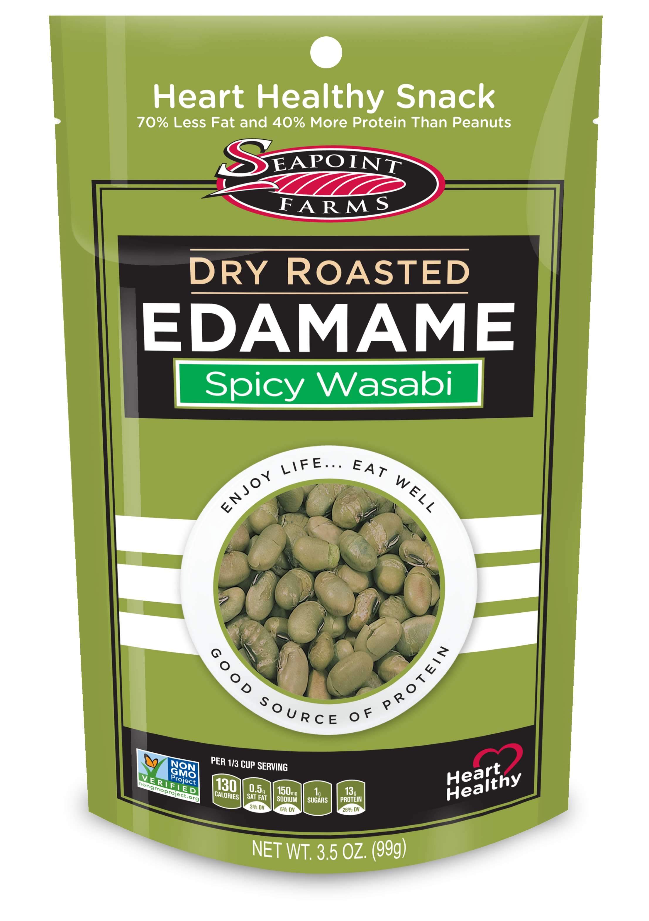Seapoint Farms Dry Roasted Edamame Seapoint Farms Wasabi 3.5 Ounce 