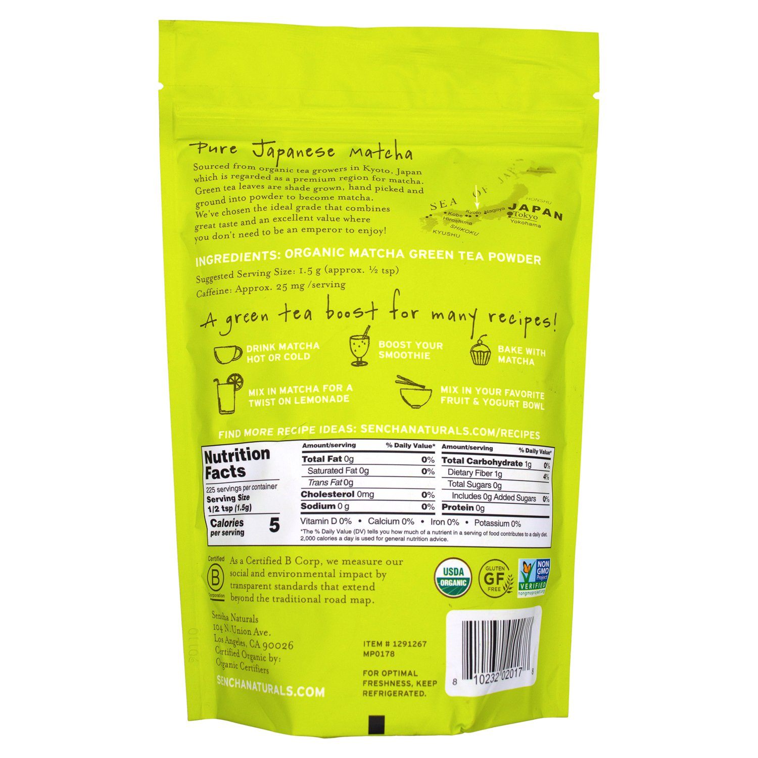 Sencha Naturals Matcha Powder Sencha Naturals 