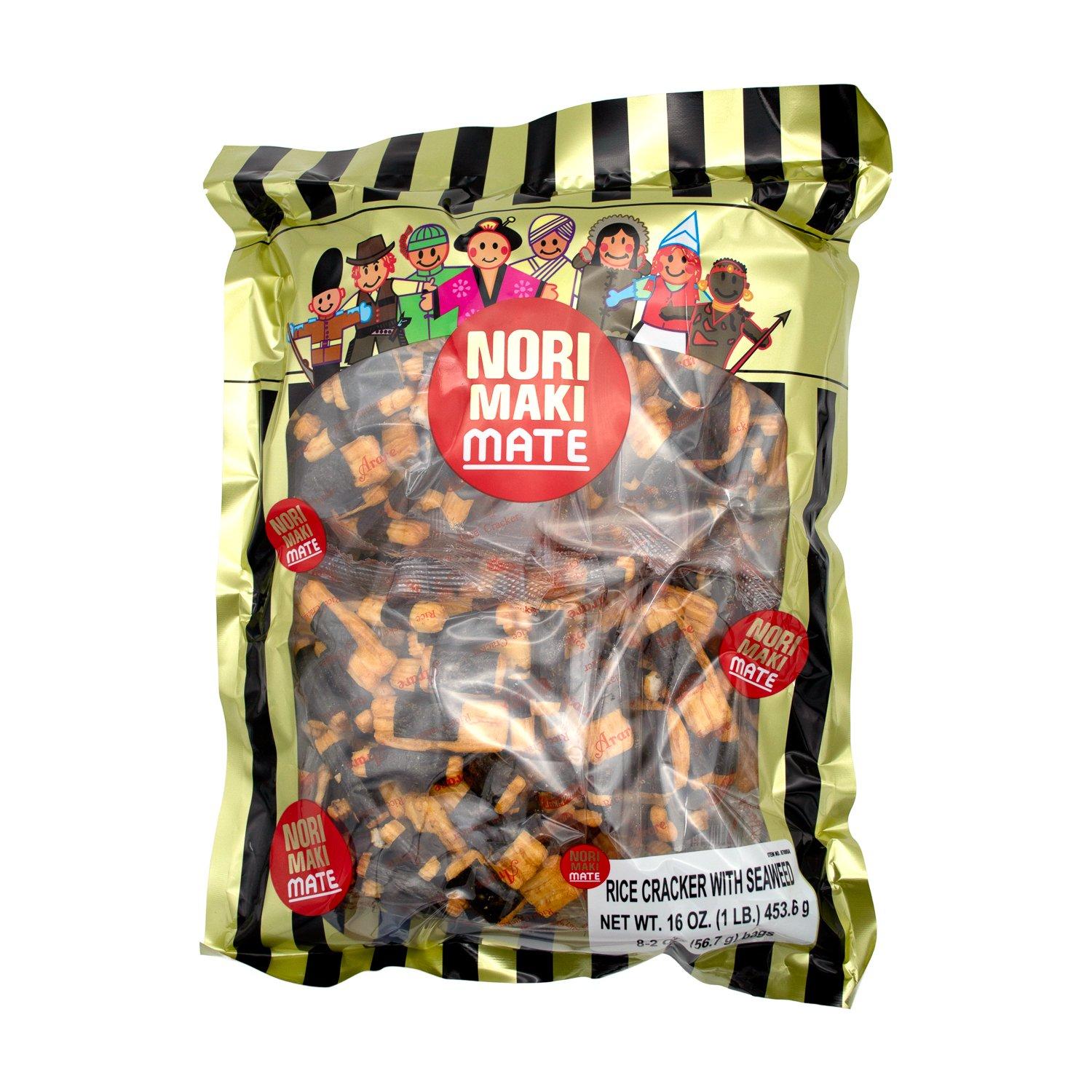 Shirakiku Nori Maki - Rice Cracker with Seaweed Shirakiku Nori Maki Mate 16 Ounce 