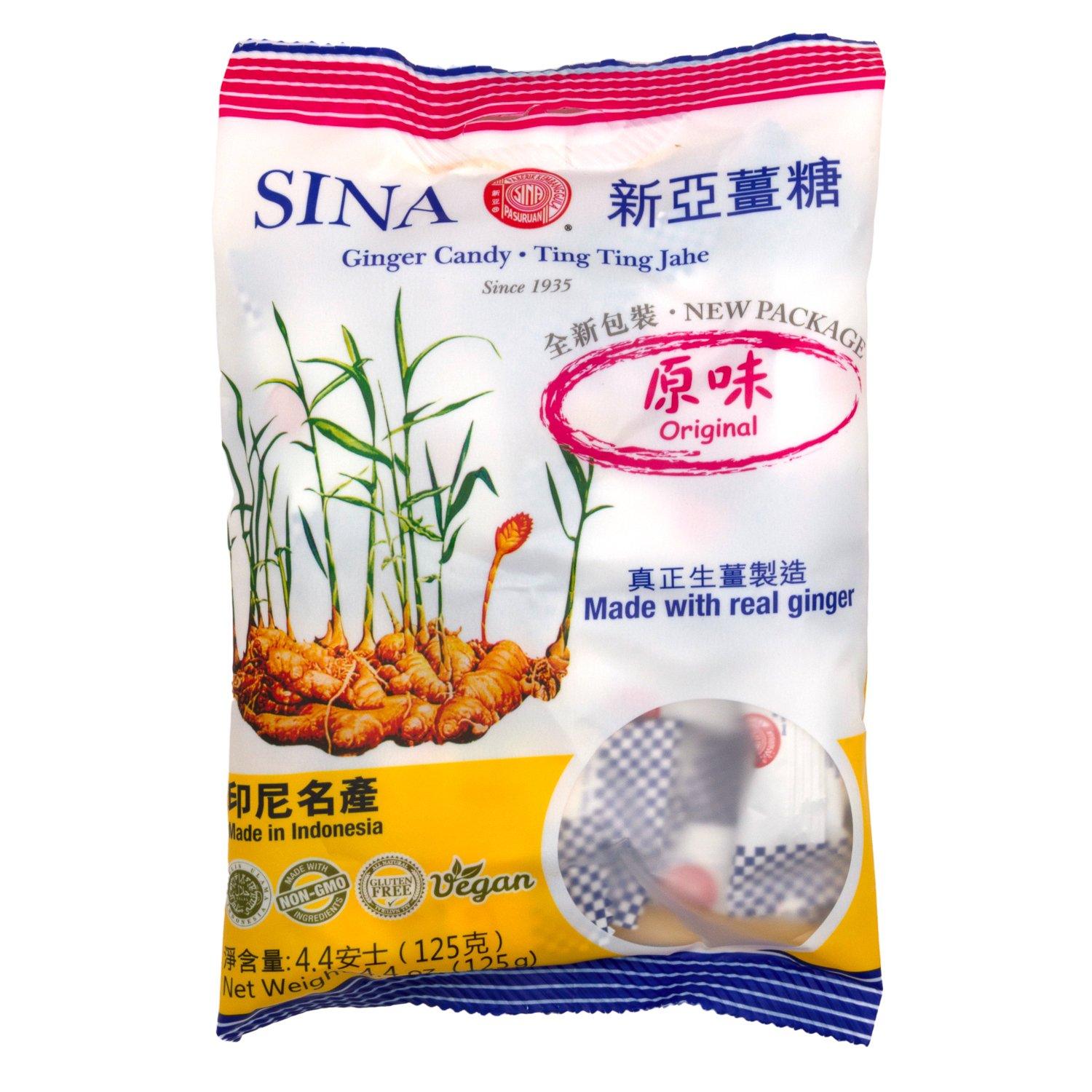 Sina Ting Ting Jahe Ginger Candy Sina Ting Ting Jahe Original 4.4 Ounce 