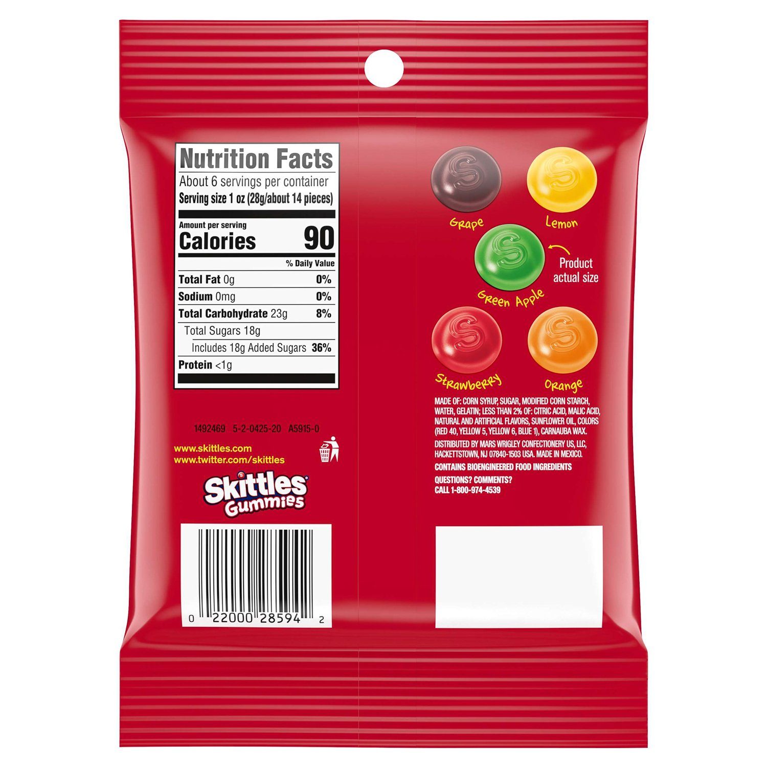 Skittles Gummies Meltable Skittles 