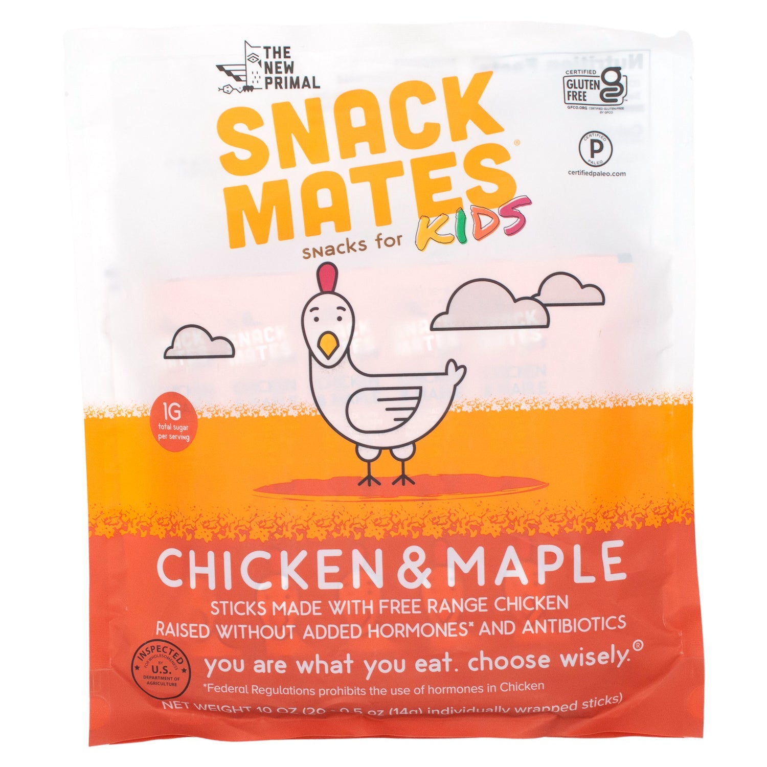 Snack Mates Snack for Kids Snack Mates Chicken & Maple 0.5 Oz-20 Count 