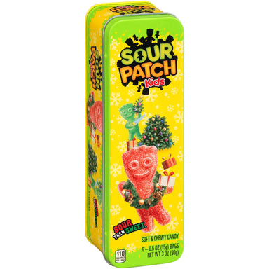 Sour Patch Kid's and Swedish Fish Holiday Heritage Tin Sour Patch Kids Sour Patch Kids 3 Ounce 