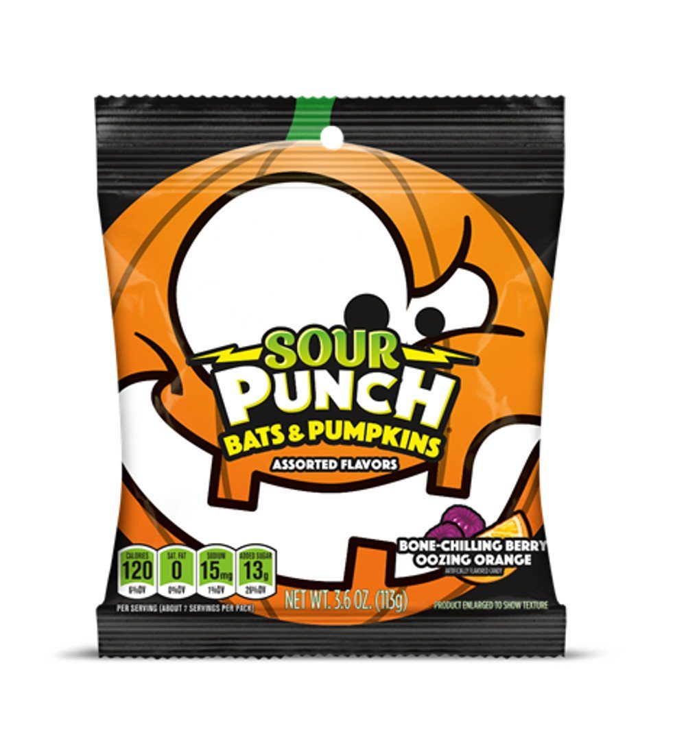 Sour Punch Candies Sour Punch Bats & Pumpkins 3.5 Ounce 