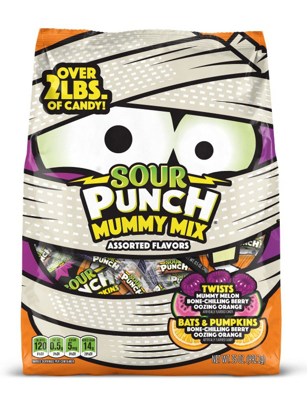 Sour Punch Candies Sour Punch Mummy Mix 35 Ounce 