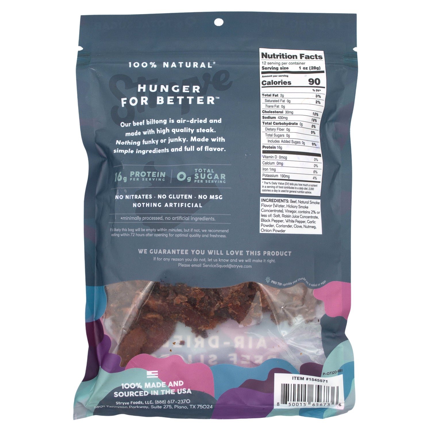 Stryve Beef Biltong Stryve 