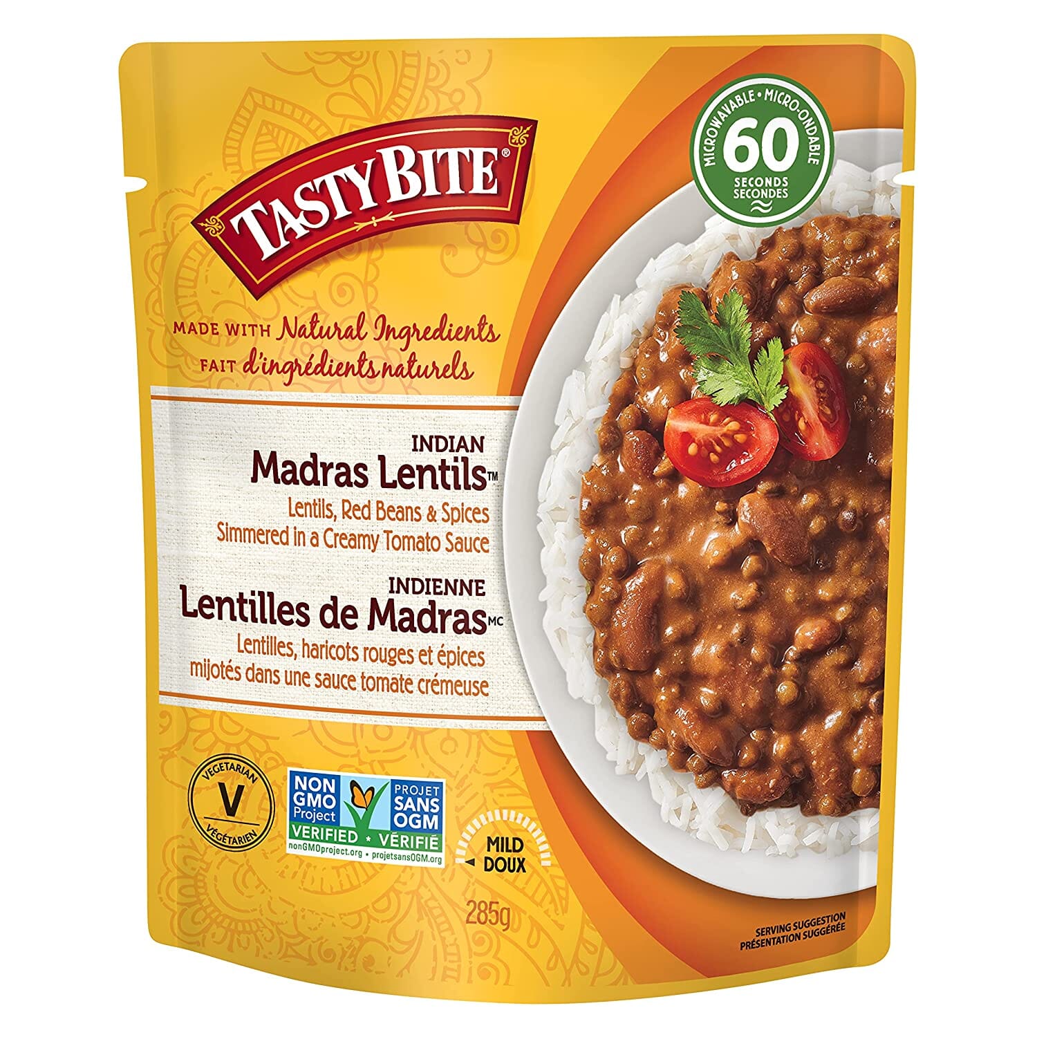 Tasty Bite Entrées Tasty Bite Madras Lentils 10 Ounce 