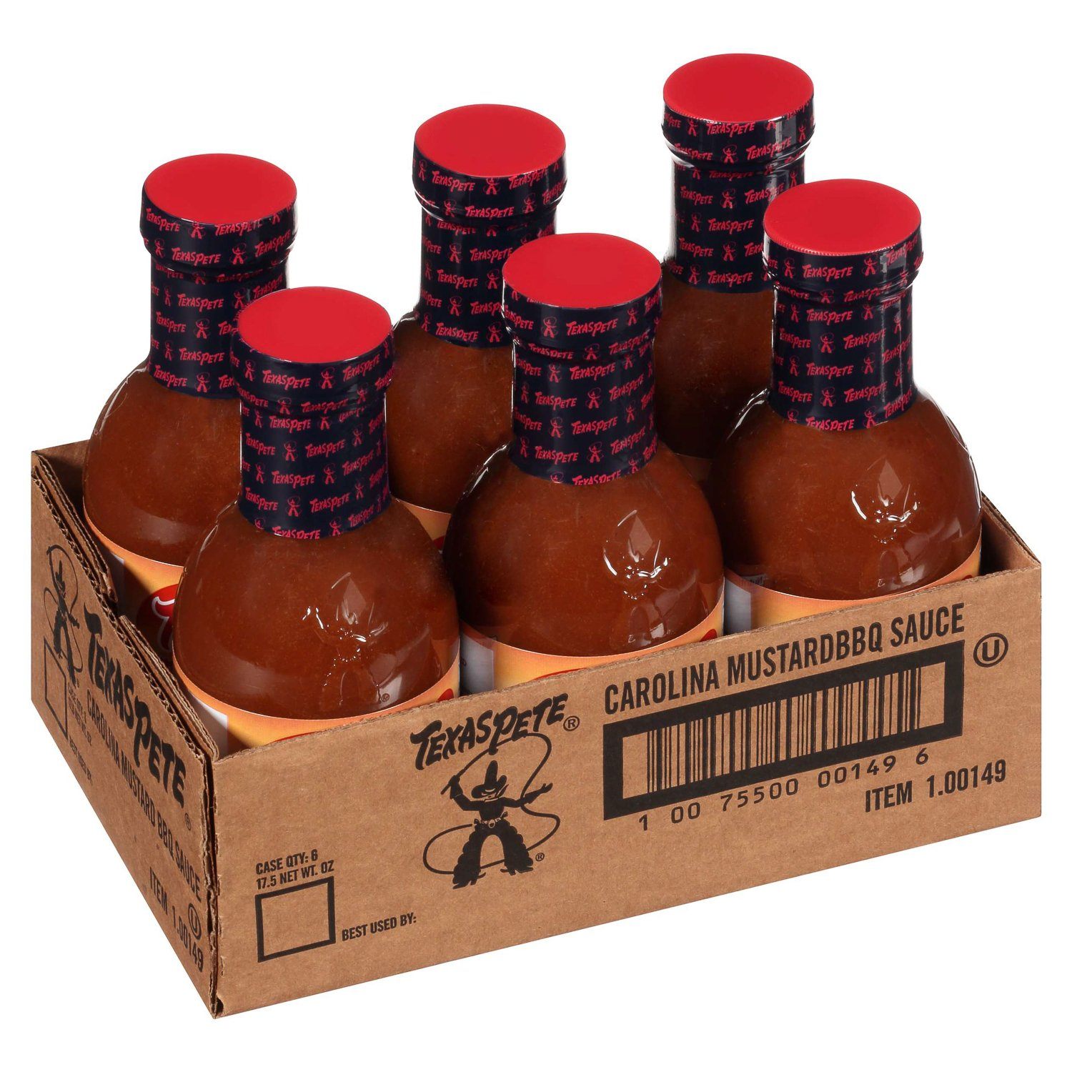 Texas Pete BBQ Sauce Texas Pete Carolina Mustard 16 Oz-6 Count 