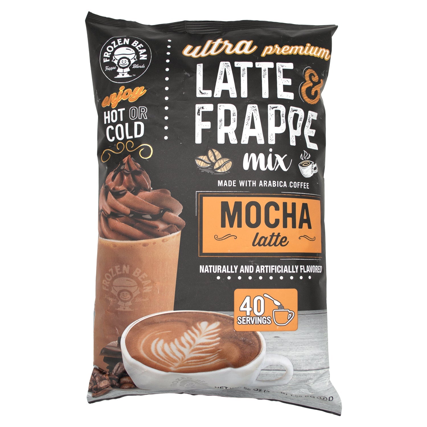 The Frozen Bean Latte Frappe Mix The Frozen Bean Mocha Latte 56 Ounce 