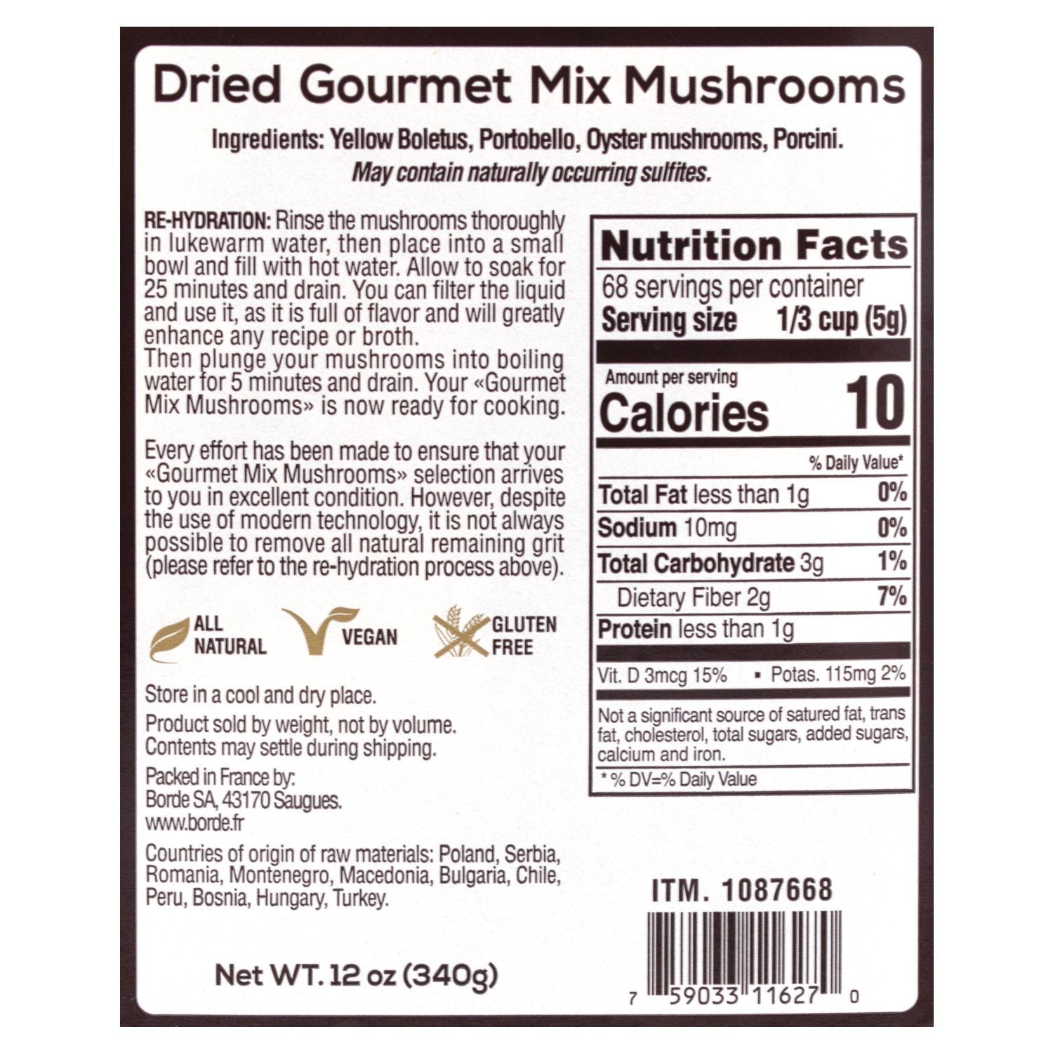 The Wild Mushroom Co Dried Gourmet Mix Mushrooms The Wild Mushroom Co 