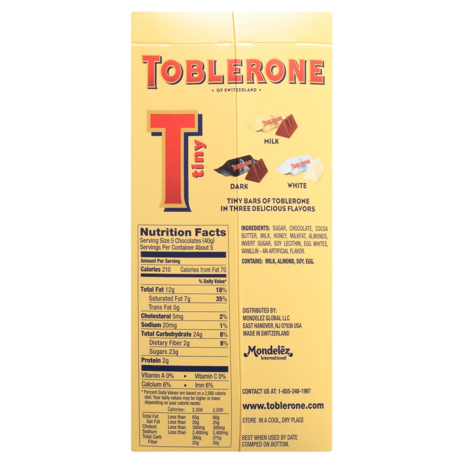 Toblerone Swiss Chocolate with Honey & Almond Nougat Meltable Toblerone 