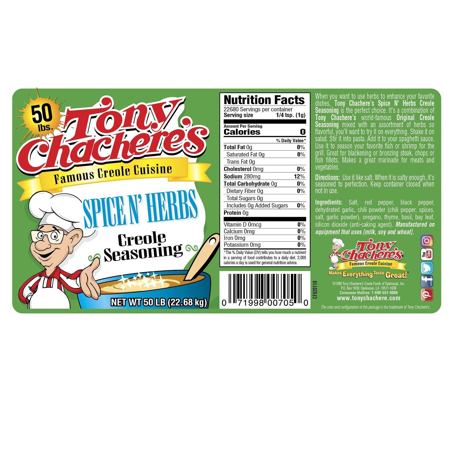 Tony Chachere's Creole Seasonings Tony Chachere's 