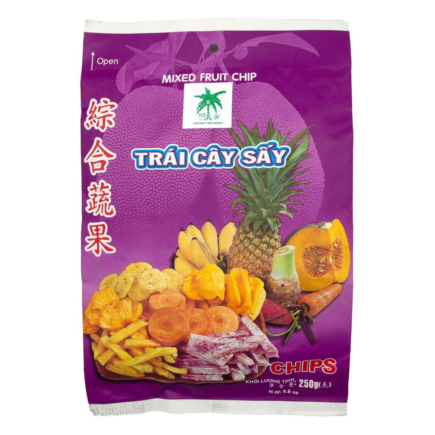 Tropical Mixed Fruit Chips, 8.8 Ounce Minh Phat 