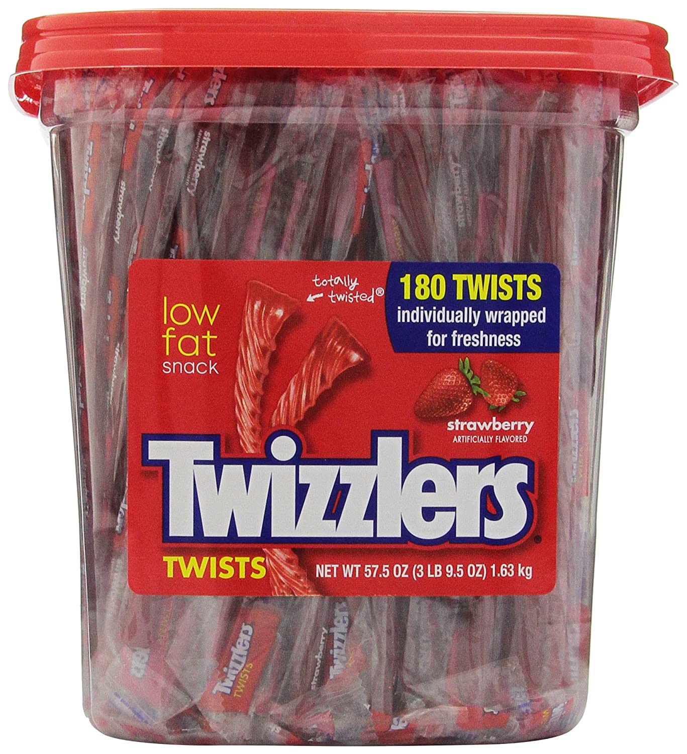 Twizzlers Twists Twizzlers Strawberry 180 Count Tub 