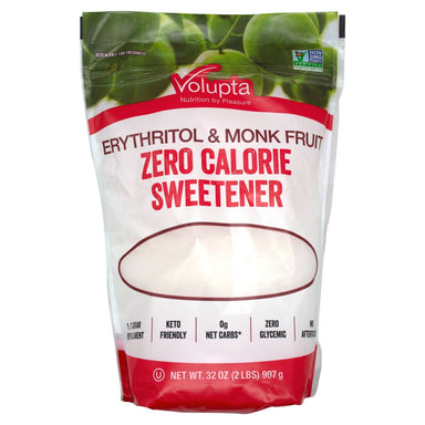 Volupta Zero Calorie Monk Fruit Sweetener with Erythritol Volupta Erythritol & Monk Fruit 32 Ounce 