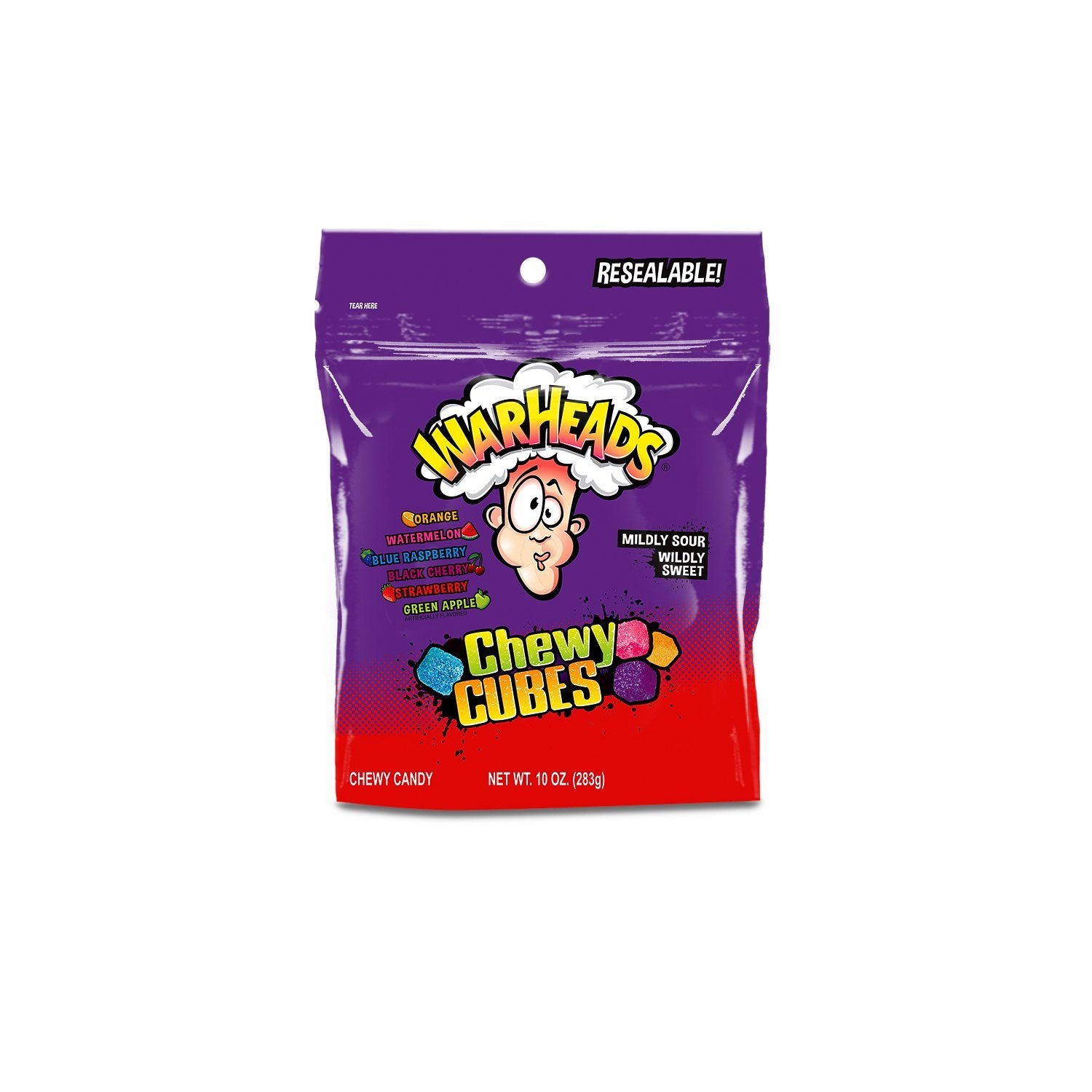 WARHEADS Candies WARHEADS Chewy Cubes 10 Ounce 