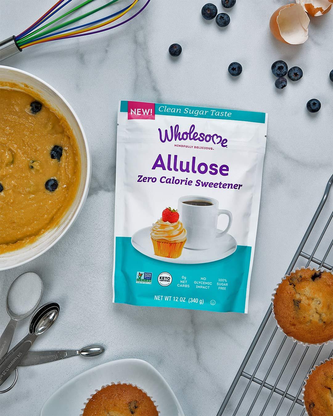 Wholesome Allulose Zero Calorie Sweetener, No Glycemic Impact Snackathon Foods 