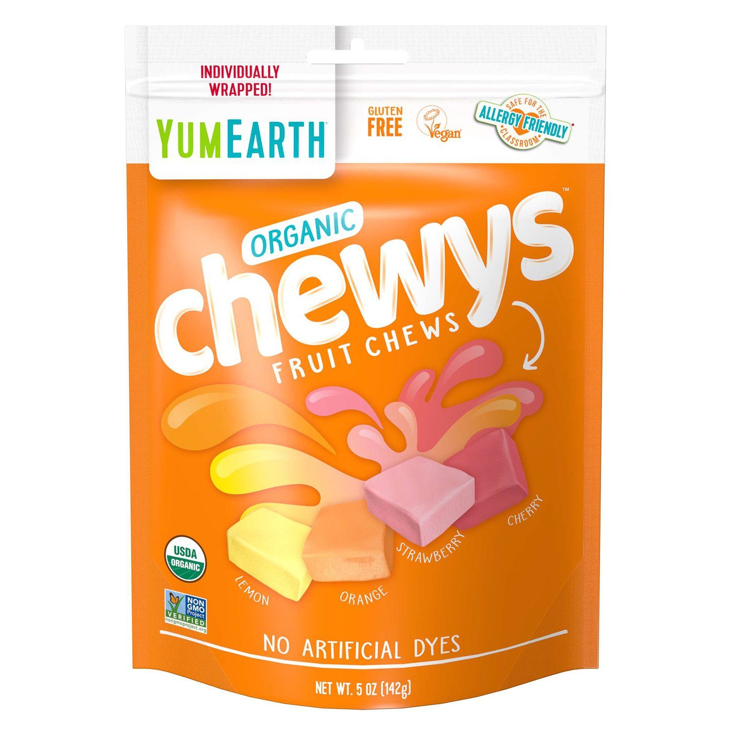 YumEarth Organic Chewy Candies YumEarth Organic Chewys 5 Ounce 